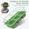 Silicone Freezer Trays with Lids，1 Cup Silicone Soup Freezer Molds
