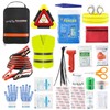 WELL-STRONG Car Roadside Emergency Kit with Reflective Warning Triangle, Assistance