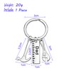 Men Gift 3D Ruler Wrench Hammer Pendant Key Chain Ring