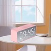 Bluetooth Speaker Alarm Clock Multifunction Electric Alarm Clocks Mirror Surface