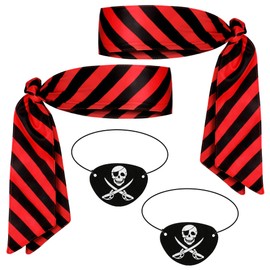 Scotamalone Halloweens Pirate-Accessories for Men Women Pirate-Party Favors Supplies