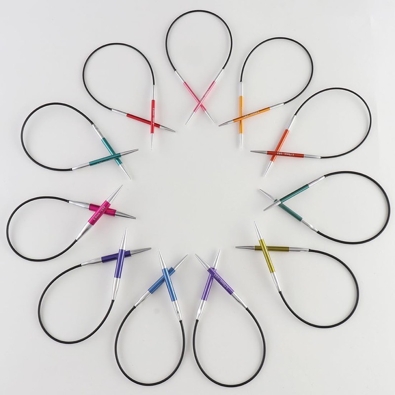 KnitPro K47060 Circular Knitting Needle Metal Pink 25 cm /