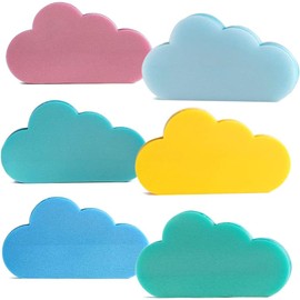 Bonitas notas adhesivas transparentes autoadhesivas, extraíbles, impermeables, divertidas notas adhesivas transparentes de colores, paquete de 6