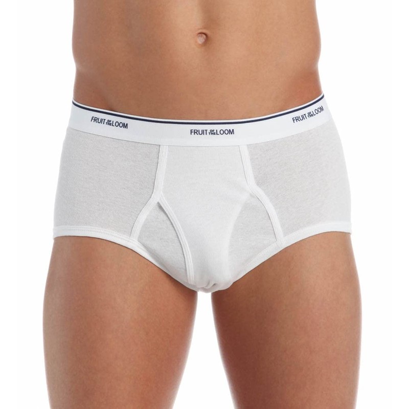 Fruit of the Loom Men's 7-Pack Basic Brief, White, Medium