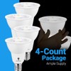 4 Pack R14 LED Bulb 6W E17 Base Mini Spotlight