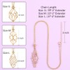 Anjiucc Crystal Holder Necklace - Stainless Steel Cage for Stone,