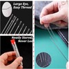 Muorruo 34-piece Set with Large Eye Steel Sewing Needles, Portable
