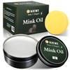 KIEMT Premium Mink Oil Leather Conditioner & Cleaner - All-in-One
