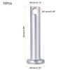TA-VIGOR 10pcs 5 x 25mm Clevis Pins Single Hole, Zinc-Plated