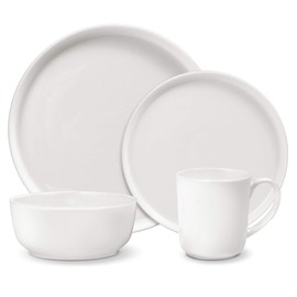 Mikasa Samantha Chip-Resistant 16 Piece Set, Service for 4 White