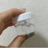 1pc 20g White Lid Clear Mini Tall Round Empty Cream Jar for Samples and Repackaging Refill 100ea