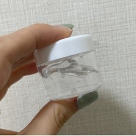 1pc 20g White Lid Clear Mini Tall Round Empty Cream Jar for Samples and Repackaging Refill 100ea