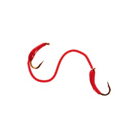 Fly Fishing Flies by Colorado Fly Supply - Strung Out San Juan Worm Fly Pattern - Worm Lures for Trout Bass Grayling Bluegill and More - 3 Pack of Flies - Hook Size 14