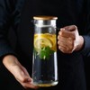 1.2L Acrylic Transparent Juice Bottle Cold Water Pitcher Jug for