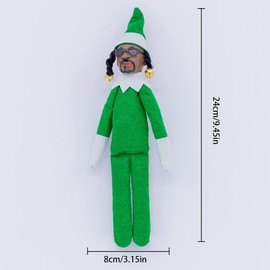 11.8in Christmas Doll, Artists Souvenir Decoration Ornaments Doll Toy, Funny Collectibles Christmas Doll for Home Garden Decorations (Green-youyan)