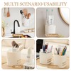 2 Pcs Utensil Holder Cutlery Drainer Sink Caddy,3 Compartments with