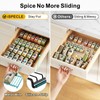 iSPECLE 4 Pack Spice Drawer Organizer - Low Profile Rack