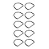 10pcs 316 Stainless Steel D Ring Semi Circular Welded D