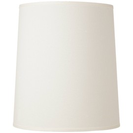 Large Drum Lamp Shade Off-White Fabric 14" Top x 16" Bottom x 18" High Spider with Replacement Harp and Finial Fitting - Springcrest