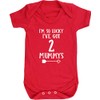 Hippowarehouse I'm so lucky I've got 2 mummys baby vest