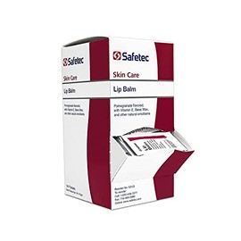 Safetec - Bálsamo labial con sabor a granada, 144 paquetes/caja