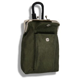 Kawasumi Seisakusho WK-11KH Multifunctional Work Pouch, 2-Way Attachment, Belt Loop, Carabiner Included, Khaki