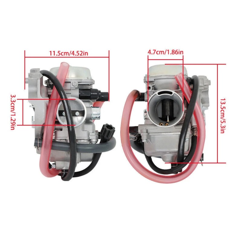 Generic Arctic Cat ATV Carburetor 250 300 2x4 4x4 Red