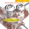 Qrity Pack of 100 M4 x 35 mm Self-Tapping Screws,
