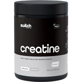 Switch Nutrition Essentials Micronised Creatine Monohydrate 500 g, Black/Silver
