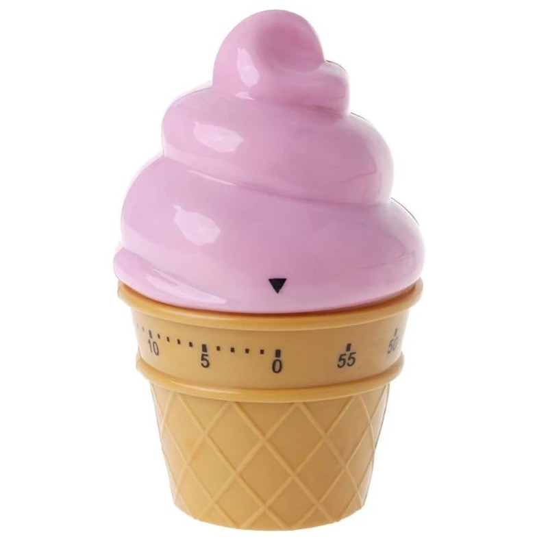 Ranvi Cute Ice Cream Shaped Time Manager 60 Minutes Mechanical