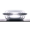 Set of 6 Round Glass Casserole Dishes, Nesting Glass Baking