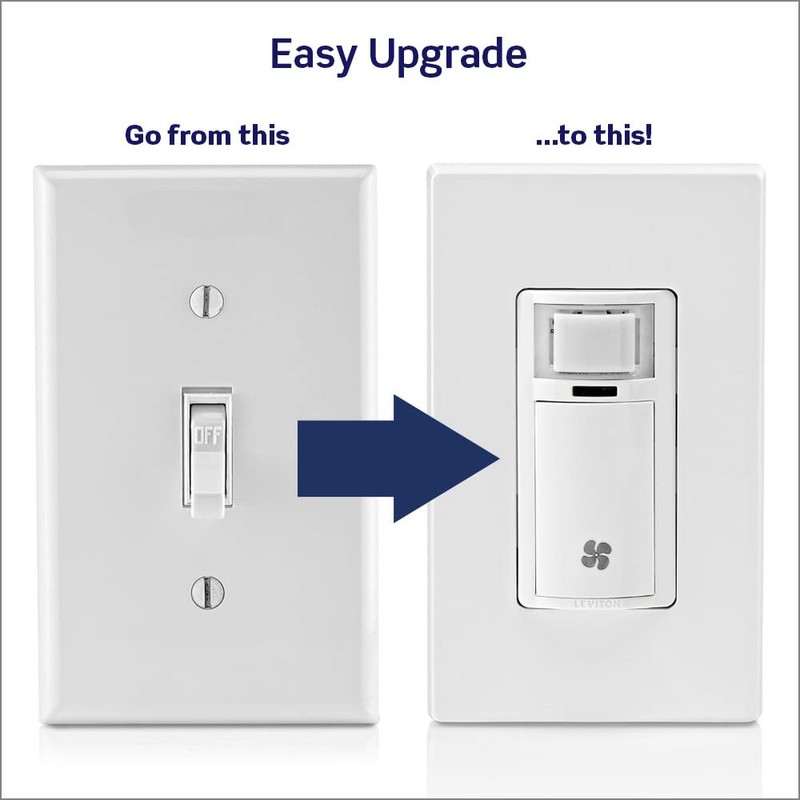 Leviton, Light Almond, Decora In-Wall Humidity Sensor and Fan Control