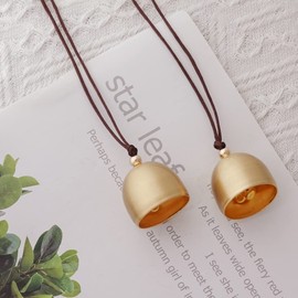 2pcs Small Hanging Bells Decoration Camping Tent Fengshui Bell for Good Luck Wealth and Safe Window Home Pendant Wind Chime