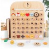 Children Wooden Calendar Perpetual Wall Calendar Early Educational Toy Gift