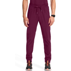 Infinity Cherokee Men's Jogger Pants with Drawstring Waist Mid Rise 5 Pockets Bottoms CK004AS, L Short, Wine