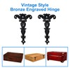INCREWAY 6pcs Classic Decorative T Hinges, 3.2 inch Heavy Duty