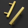 Ravinte 20 Pack 5 inch Square Cabinet Pulls Brushed Brass