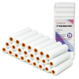 Allgala Foam Rollers, 24 Pack 6 inch Shedless Mini Foam Sponge Paint Roller Cover for Trim Wall Funiture Doors Cupboard Cabinets Doors
