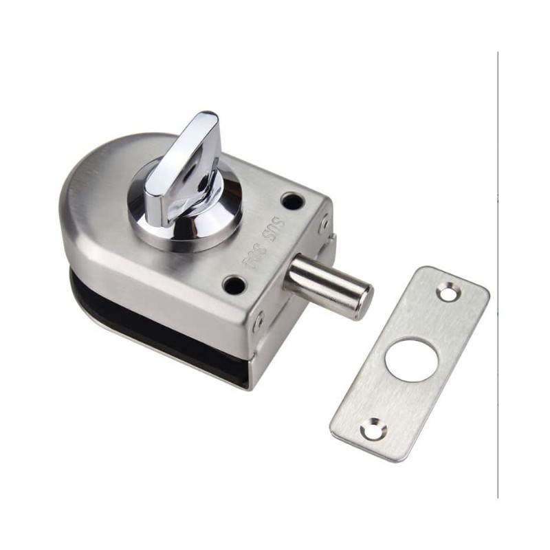 2 Pack ZONADAH High Quality Glass Door Locks 304 Stainless