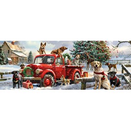 SKRYUIE 5D Large Diamond Painting KitsChristmas - DIY Diamond Art Kits for Adults, Full Round Drill - Crystal Embroidery Cross Stitch - Craft for Wall & Office Decor - 12x30 inch / 30x80 cm C19