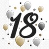 Procos PR88864 Anniversary Napkins Number 18, Pack of 20