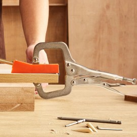 56 Pcs Mini Pocket Hole Jig System 9\" C-Clamp Step Drill Wrench Square Drive Bit Drill Stop Kitchen Cabinet Parts Accessoriescombination form: Clamp/Toolbox Kit