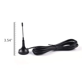 2 Pcs Set Car Magnetic Police Antenna 3-3/4" P71 Compatible for Ford Crown Victoria Impala Charger Explorer Tahoe Black