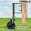 TIBEGOLD 4" Spring Loaded Gate Caster with Side Brake, Heavy