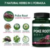 Selvaherb Poke Root Capsules Lymphatic Drainage Supplements, Lymph System Support