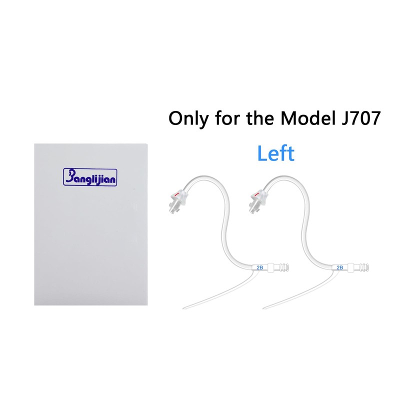 Banglijian Hearing Amplifier Replacement Slim Sound Tubes for BLJ-707 (Blue-Left