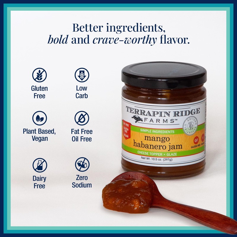 Terrapin Ridge Farms Mango Habanero Gourmet Jam - Sweet Mango