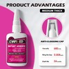 CYAFIXED Strong Cyanoacrylate (CA) Super Glue, Impact Resistant Medium-Thick Viscosity