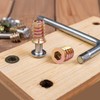 sourcing map Wood Furniture M8x30mm Threaded Insert Nuts Interface Hex