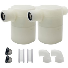 Water Float Valve, Water Level Control Water Tank Traditional Float Valve Upgrade 2 PCS (side inlet, 1“)